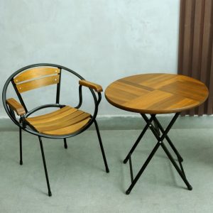 Bo ban cafe moon mini nan go co tay chan sat 2