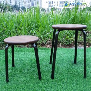 Ghe don go chan sat cao 45cm 4