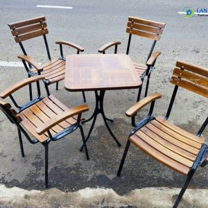 bo ban cafe vuong go chan sat cao BBCF13 1