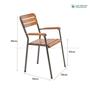 bo ban ghe cafe chan sat nan go co tay BBCF03 4