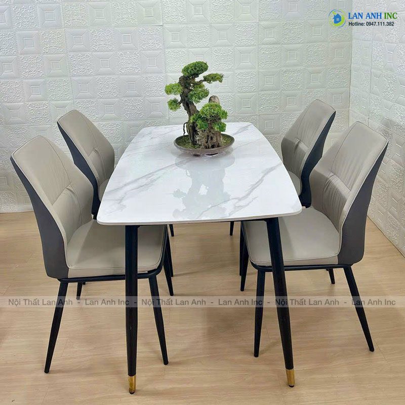 Ghế ăn, ghế cafe bọc da chân sắt cao cấp Solix LA75 Ghế ăn, ghế cafe bọc da chân sắt cao cấp Solix LA75