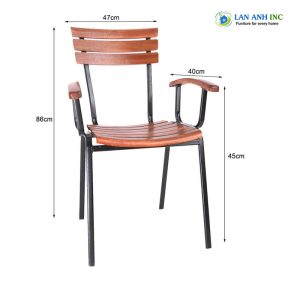 ghe cafe co tay nan go chan sat son tinh dien 2