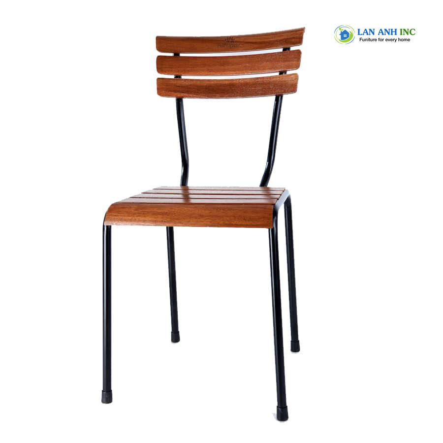 Ghế cafe nan gỗ chân sắt cao xếp chồng đẹp hiện đại kite 01 Ghế cafe nan gỗ chân sắt cao xếp chồng đẹp hiện đại kite 01