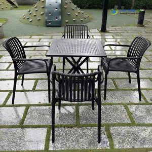 Bộ Bàn Ghế Nhựa Đúc Có Tay Hiện Đại BBCF88