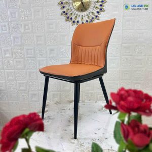 Ghế ăn, ghế cafe bọc da chân sắt Willow LA74