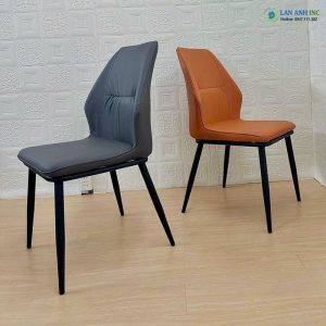 Ghế ăn, ghế cafe bọc da chân sắt cao cấp Solix LA75