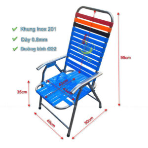 Kich thuoc ghe xep cafe day nhua gxt260