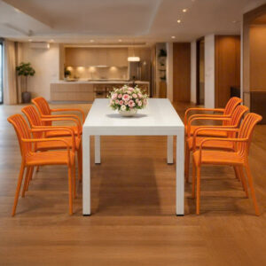 Alternative view of Bộ bàn ăn 6 ghế ngoài trời BBCF115