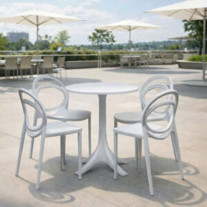 Alternative view of Bộ bàn cafe ngoài trời nhựa đúc cao cấp BBCF117