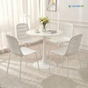 Bộ bàn ghế cafe hiện đại BBCF106 bo ban ghe caf mat nhua chan sat dep BBCF178 12