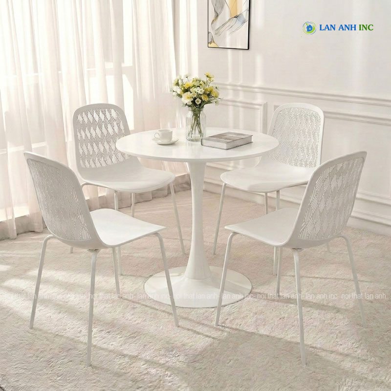 Bộ bàn ghế cafe BBCF106 vuông 4 ghế nhựa đúc nguyên khối đẹp hiện đại Bộ bàn ghế cafe BBCF106 vuông 4 ghế nhựa đúc nguyên khối đẹp hiện đại