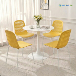 Bộ bàn ghế cafe hiện đại BBCF106 bo ban ghe caf mat nhua chan sat dep BBCF178 9