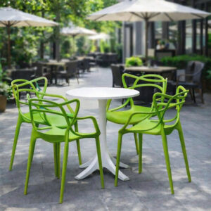 Alternative view of Bộ bàn ghế nhựa đúc ngoài trời đẹp hiện đại BBCF114