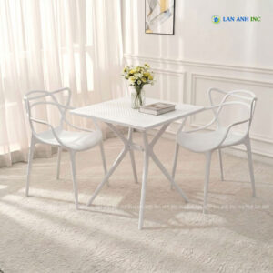 Bộ bàn ghế cafe nhựa vuông 2 ghế hiện đại BBCF110 bo ban ghe cafe nhua vuong 2 ghe nhua duc dep BBCF173 3 Sao chep