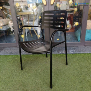 Ghế sắt cafe có tay sơn tĩnh điện LASK22
