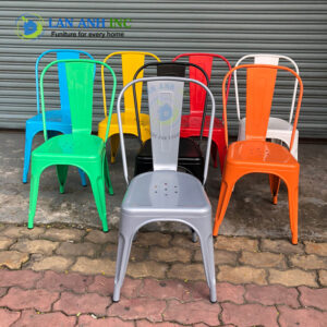 Ghế sắt Tolix cafe nhà hàng sơn tĩnh điện nhập khẩu siêu bền LAG18