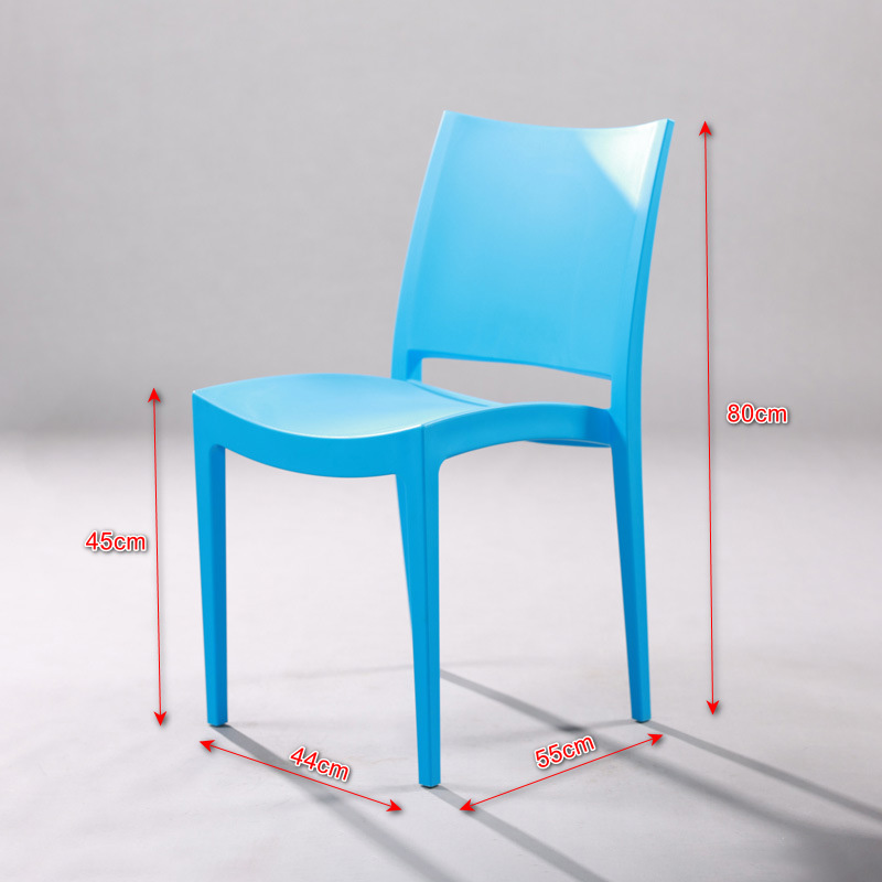 Kích thước ghế nhựa đúc nguyên khối xếp chồng. Kích thước ghế nhựa đúc nguyên khối xếp chồng.