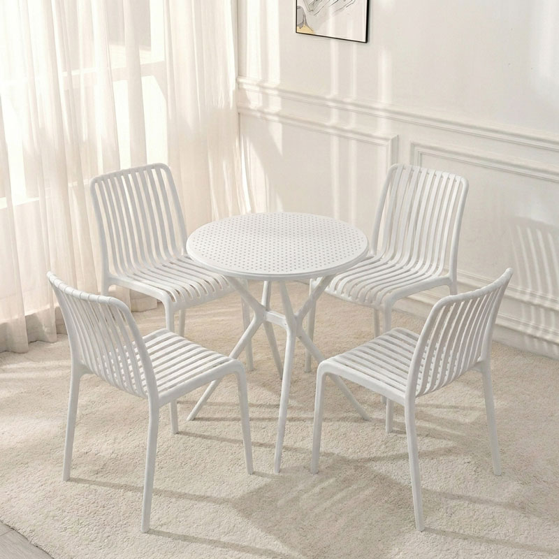 Bộ bàn ghế cafe nhựa đúc hiện đại BBCF119 Bộ bàn ghế cafe nhựa đúc hiện đại BBCF119