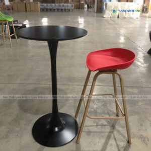 Chân bàn bar tulip sắt sơn tĩnh điện nhập khẩu ban bar tulip chan sat cao 20