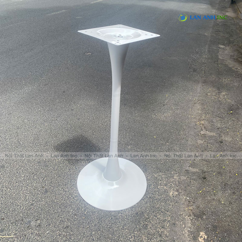 Chân bàn bar tulip sắt sơn tĩnh điện nhập khẩu màu trắng Chân bàn bar tulip sắt sơn tĩnh điện nhập khẩu màu trắng