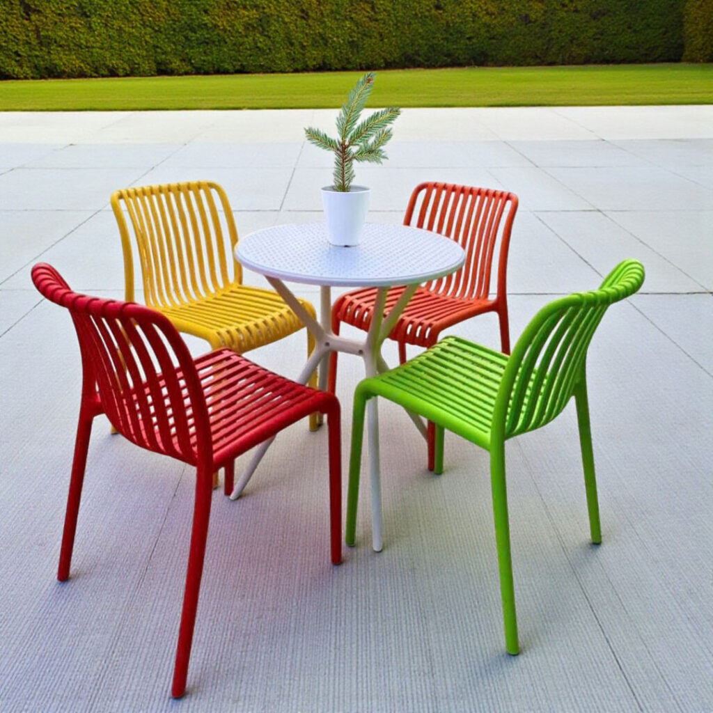 Bộ bàn ghế cafe BBCF119 hiện đại ngoài trời.