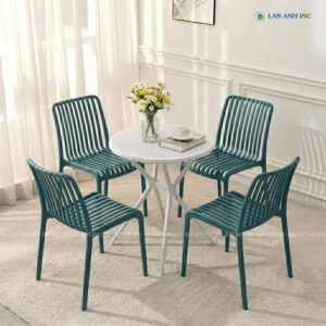 Bộ bàn ghế cafe nhựa đúc hiện đại BBCF119 bo ban ghe cafe nhua tron 4 ghe nhua duc dep BBCF147 13