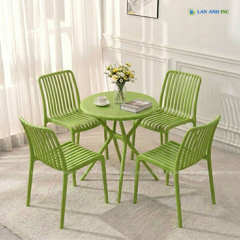 Bộ bàn ghế cafe nhựa đúc hiện đại BBCF119 Bộ bàn ghế cafe nhựa đúc hiện đại BBCF119 - Ảnh 6