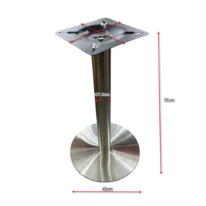 Chân Bàn Inox Tròn LACB03 kich thuoc chan ban cafe inox lacb03